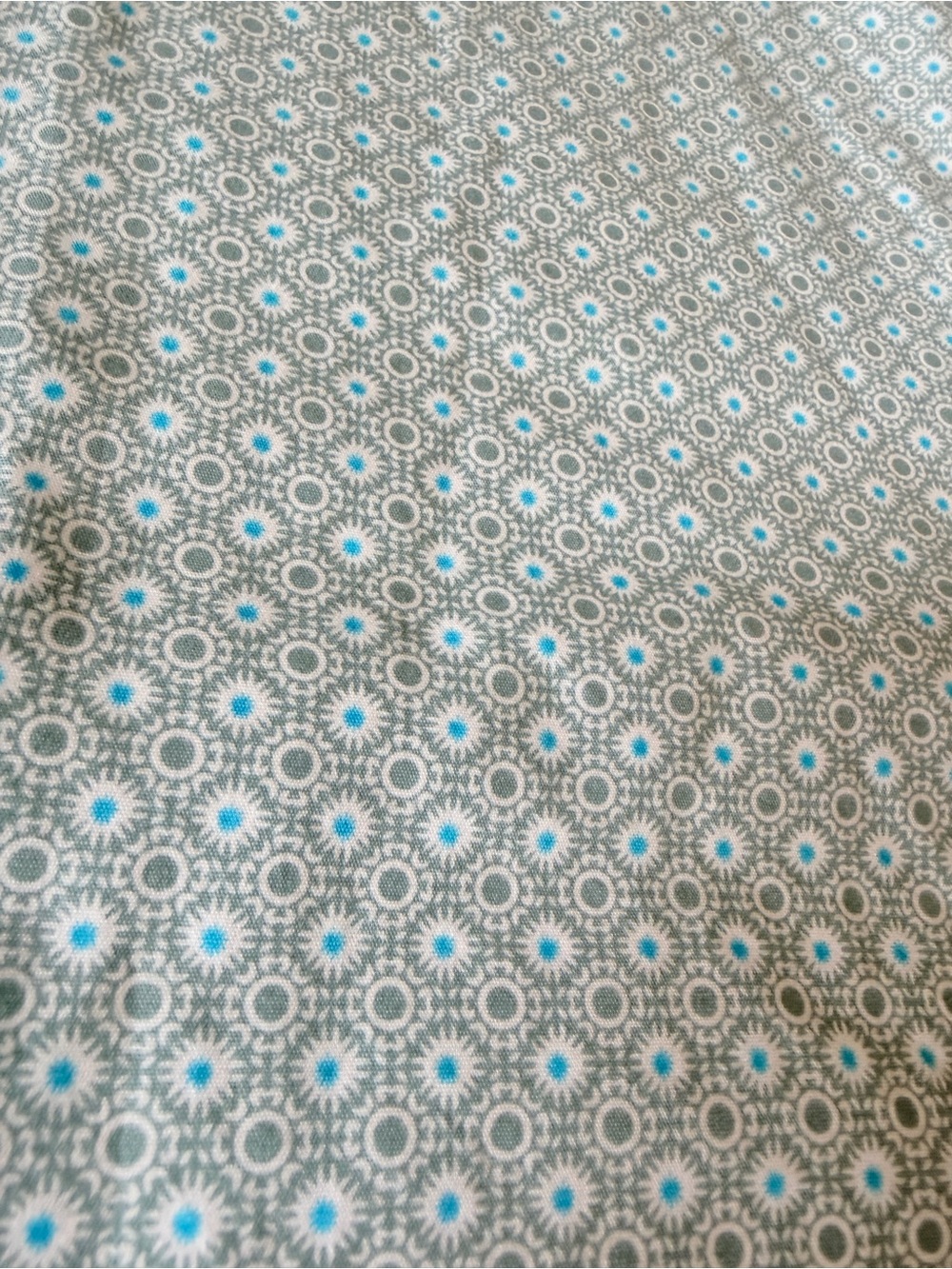 Denim & Flower Short Sleeve Button-Down Shirt in Light Mint Green Geo Print XL - Picture 5 of 10